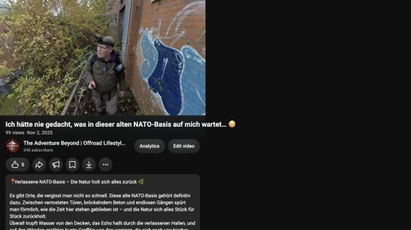 Rundgang durch eine verlassene NATO-Basis im Wald