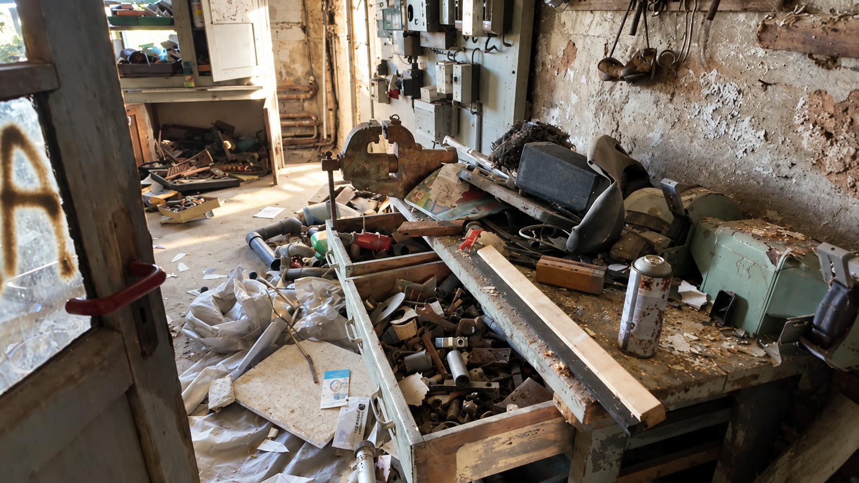 Blick in die alte Werkstatt