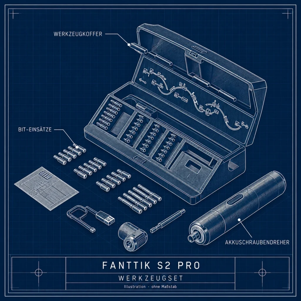 Fanttik S2 Pro – technische Produktansicht