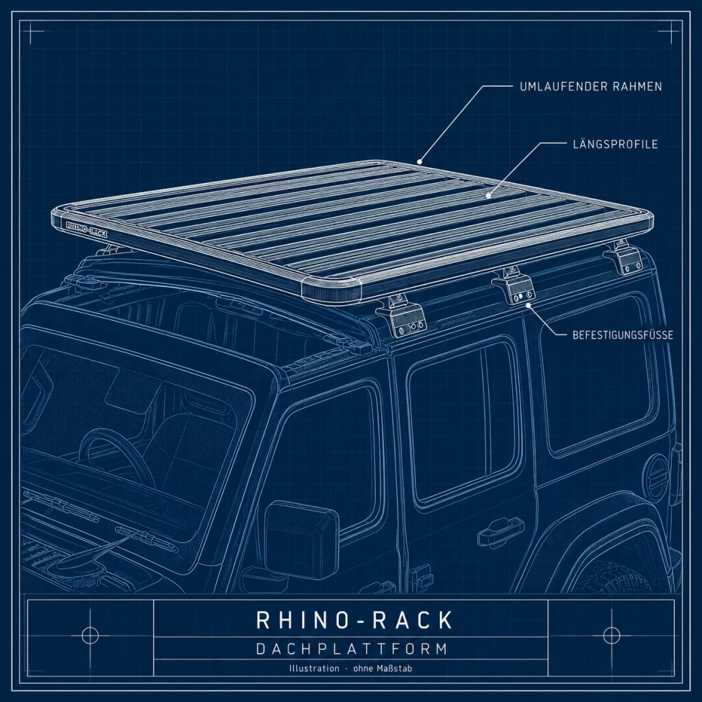 Rhino-Rack – technische Produktansicht